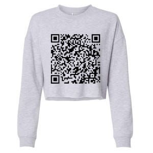 Donald Trump Is Your President Qr Trump Cropped Pullover Crew