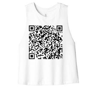 Donald Trump Is Your President Qr Trump Women's Racerback Cropped Tank