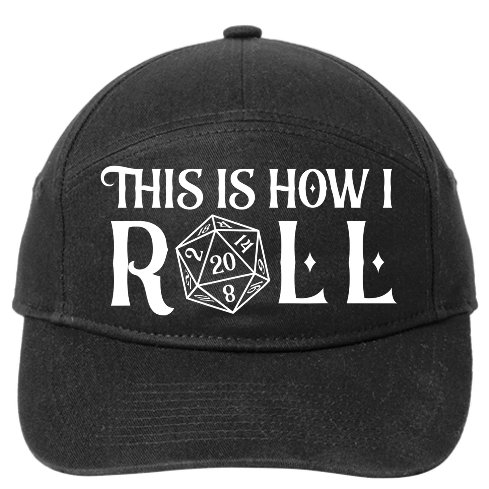 D20 This Is How I Roll Funny Dungeon Gamer Dragon Dice 7-Panel Snapback Hat