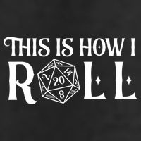 D20 This Is How I Roll Funny Dungeon Gamer Dragon Dice Microfiber Hand Towel