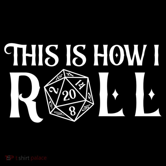 D20 This Is How I Roll Funny Dungeon Gamer Dragon Dice Zip Tote Bag