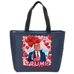 Donald Trump Is My Valentine Funny Trump Lovers Zip Tote Bag