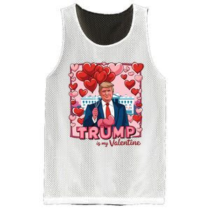 Donald Trump Is My Valentine Funny Trump Lovers Mesh Reversible Basketball Jersey Tank