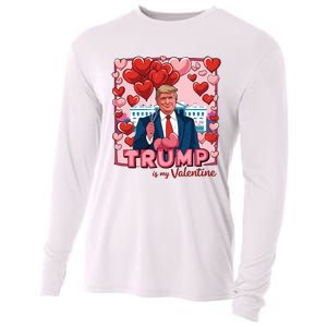 Donald Trump Is My Valentine Funny Trump Lovers Cooling Performance Long Sleeve Crew