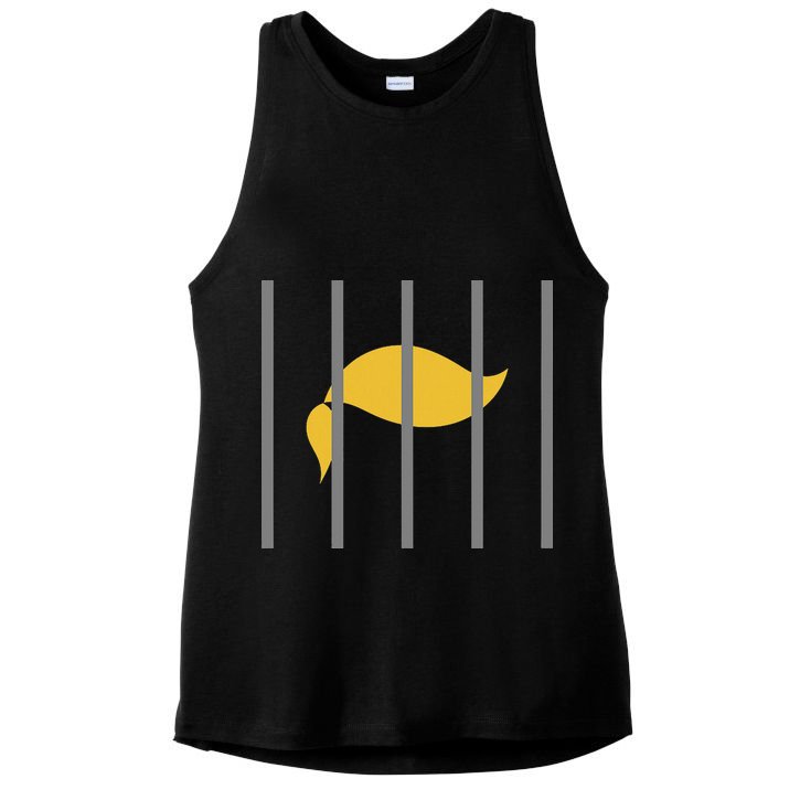 Donald Trump Impeach Anti Trump Behind Bars Ladies PosiCharge Tri-Blend Wicking Tank