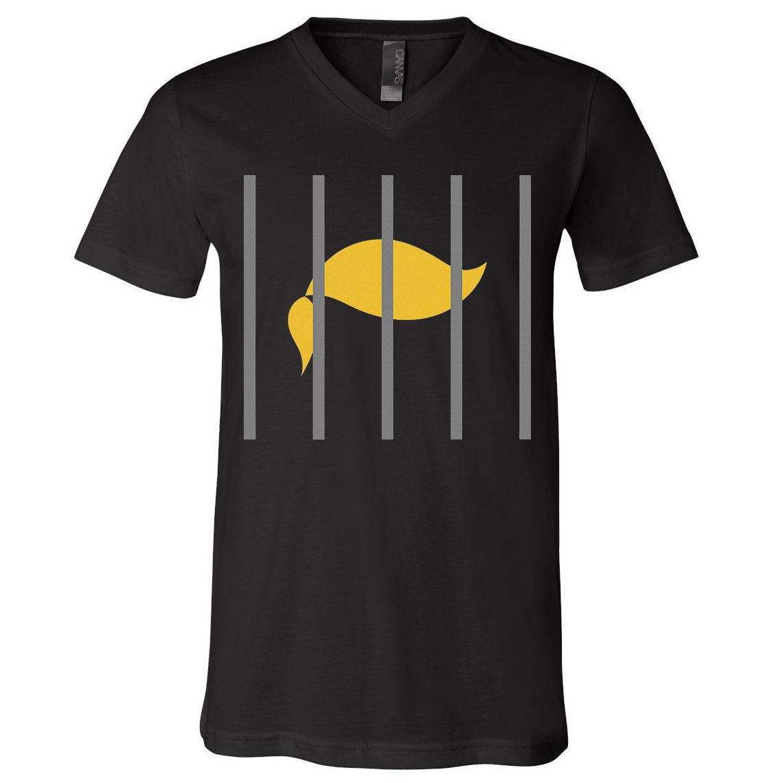 Donald Trump Impeach Anti Trump Behind Bars V-Neck T-Shirt