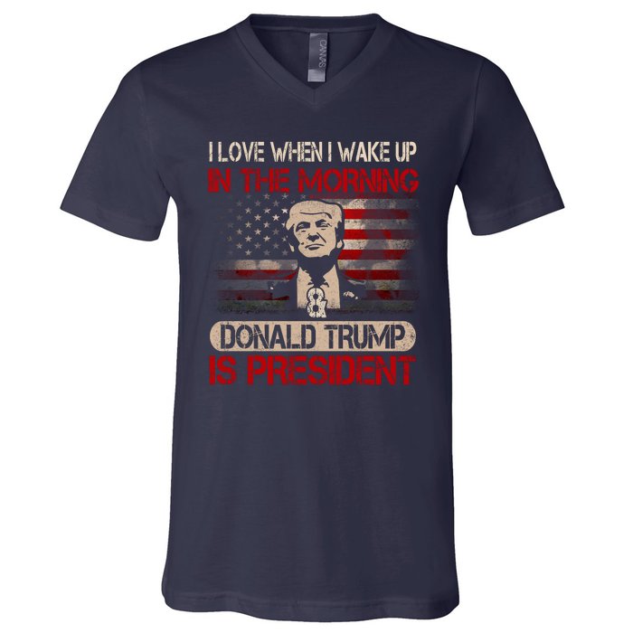 Donald Trump Is My President V-Neck T-Shirt