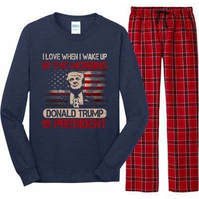 Donald Trump Is My President Long Sleeve Pajama Set