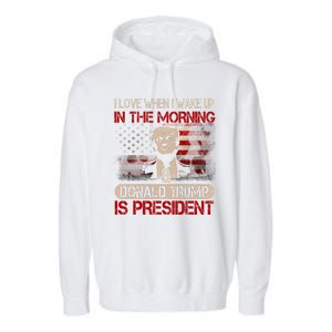 Donald Trump Is My President Garment-Dyed Fleece Hoodie