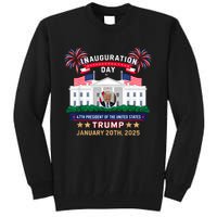 Donald Trump Inauguration Day 2025 47th President 47 Us Flag Tall Sweatshirt