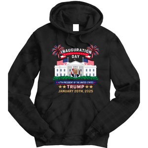 Donald Trump Inauguration Day 2025 47th President 47 Us Flag Tie Dye Hoodie