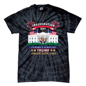 Donald Trump Inauguration Day 2025 47th President 47 Us Flag Tie-Dye T-Shirt