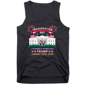 Donald Trump Inauguration Day 2025 47th President 47 Us Flag Tank Top