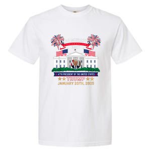 Donald Trump Inauguration Day 2025 47th President 47 Us Flag Garment-Dyed Heavyweight T-Shirt