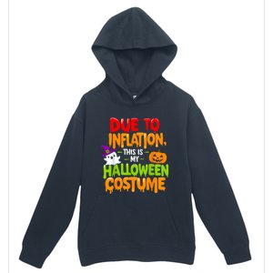 Due To Inflation This Is My Halloween Costume Funny Urban Pullover Hoodie