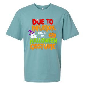 Due To Inflation This Is My Halloween Costume Funny Sueded Cloud Jersey T-Shirt