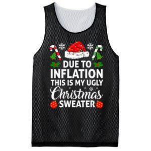 Due to Inflation This is My Ugly Sweater For Christmas Mesh Reversible Basketball Jersey Tank