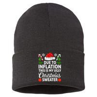 Due to Inflation This is My Ugly Sweater For Christmas Sustainable Knit Beanie