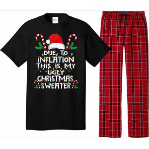 Due To Inflation Ugly Christmas Sweaters Funny Pajama Set