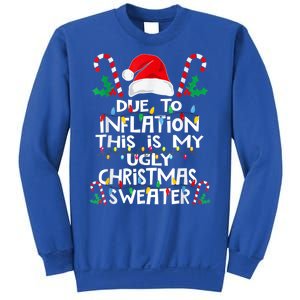 Due To Inflation Ugly Christmas Sweaters Funny Sweatshirt