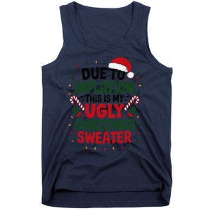 Due To Inflation This Is My Ugly Sweater For Christmas Tank Top