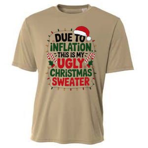 Due To Inflation This Is My Ugly Sweater For Christmas Cooling Performance Crew T-Shirt