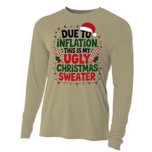 Due To Inflation This Is My Ugly Sweater For Christmas Cooling Performance Long Sleeve Crew