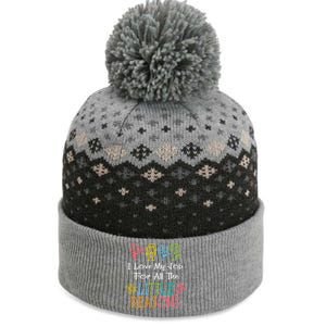 Daycare Teacher I Love My Job For All The Little Reasons Gift The Baniff Cuffed Pom Beanie