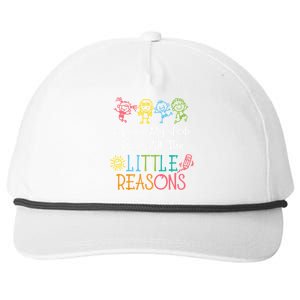 Daycare Teacher I Love My Job For All The Little Reasons Gift Snapback Five-Panel Rope Hat