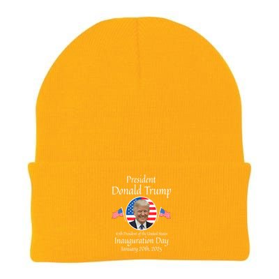 Donald Trump Inauguration Day 2025 47th Usa President Gift Knit Cap Winter Beanie