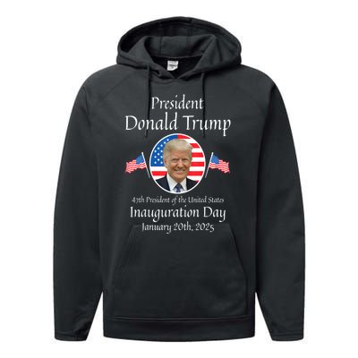 Donald Trump Inauguration Day 2025 47th Usa President Gift Performance Fleece Hoodie