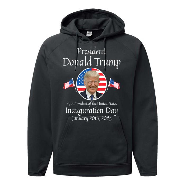 Donald Trump Inauguration Day 2025 47th Usa President Gift Performance Fleece Hoodie