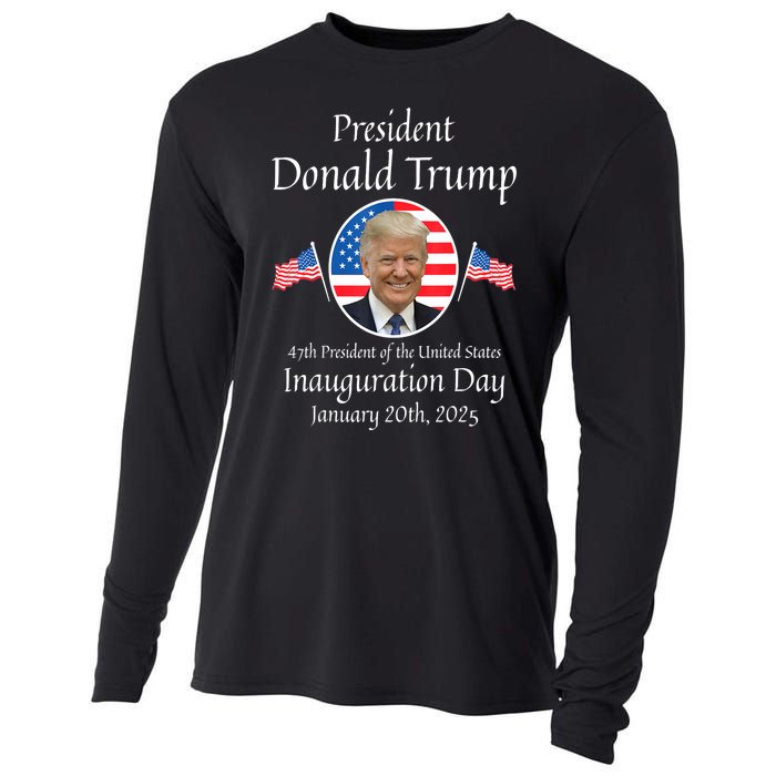 Donald Trump Inauguration Day 2025 47th Usa President Gift Cooling Performance Long Sleeve Crew