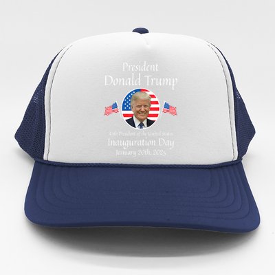 Donald Trump Inauguration Day 2025 47th Usa President Gift Trucker Hat