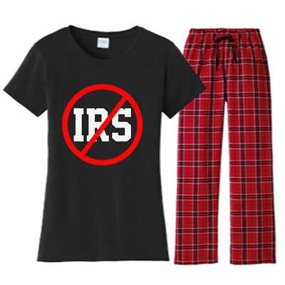 Defund The IRS Funny Abolish The IRS Anti Government Tax Women's Flannel Pajama Set