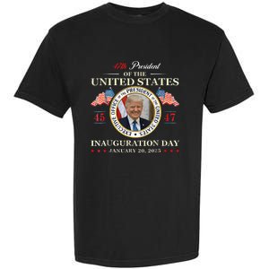 Donald Trump Inauguration Day 2025 47th President Usa Flag Garment-Dyed Heavyweight T-Shirt