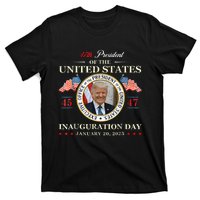 Donald Trump Inauguration Day 2025 47th President Usa Flag T-Shirt