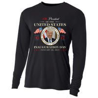 Donald Trump Inauguration Day 2025 47th President Usa Flag Cooling Performance Long Sleeve Crew