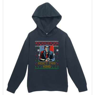 Donald Trump Indict This Ugly Christmas Funny Trump Ugly Christmas Urban Pullover Hoodie