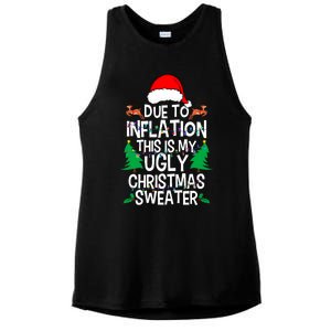 Due To Inflation This My Ugly Christmas Matching Ladies PosiCharge Tri-Blend Wicking Tank