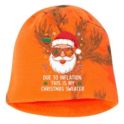 Due To Inflation Christmas Sweater Kati - Camo Knit Beanie