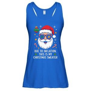 Due To Inflation Christmas Sweater Ladies Essential Flowy Tank