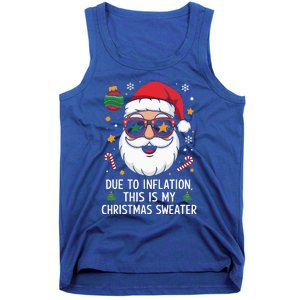 Due To Inflation Christmas Sweater Tank Top