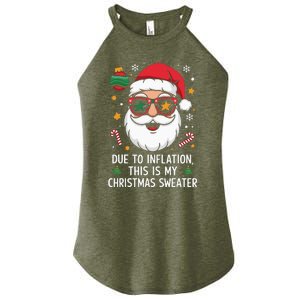 Due To Inflation Christmas Sweater Women's Perfect Tri Rocker Tank