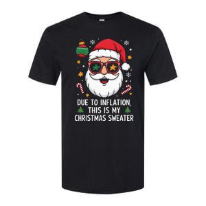 Due To Inflation Christmas Sweater Softstyle CVC T-Shirt