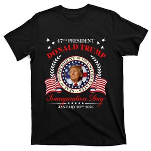 Donald Trump Inauguration Day 2025 Usa 47th President 45 47 T-Shirt