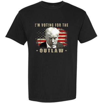 Donald Trump IM Voting For The Outlaw 2024 President Garment-Dyed Heavyweight T-Shirt