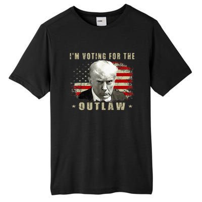 Donald Trump IM Voting For The Outlaw 2024 President Tall Fusion ChromaSoft Performance T-Shirt