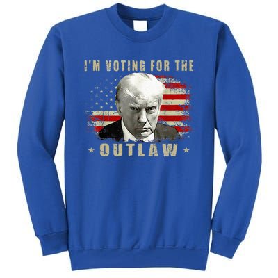 Donald Trump IM Voting For The Outlaw 2024 President Tall Sweatshirt