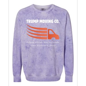 Donald Trump Inauguration Funny Moving Conservative Cool Gift Colorblast Crewneck Sweatshirt